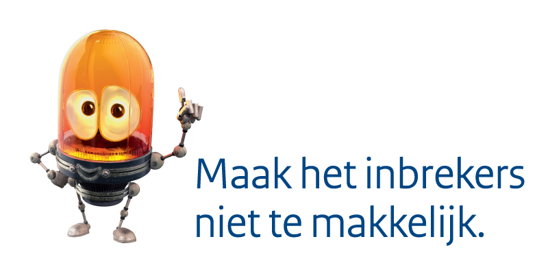 Pay-off maak het inbrekers niet te makkelijk incl. Harm Alarm (blauw)
